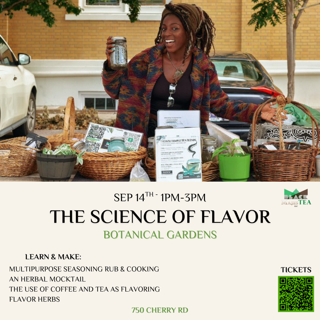The science of flavor workshop at Botanical Gardens 1pm-3pm this Sunday Sep 14th